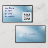 Sjabloon voor visitekaartje Generic Blue Light (Voorkant / Achterkant)