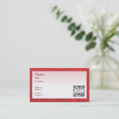 Sjabloon voor visitekaartje Generieke Rode Grens (Staand voorkant)