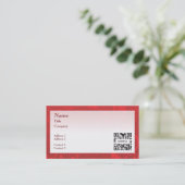 Sjabloon voor visitekaartje Generieke Rode Grens (Staand voorkant)
