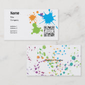 Sjabloon voor visitekaartje Generieke Verfplaat (Voorkant / Achterkant)