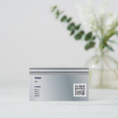 Sjabloon voor visitekaartje Generisch Metaal (Staand voorkant)