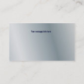 Sjabloon voor visitekaartje Generisch Metaal (Achterkant)