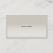 Sjabloon voor visitekaartje Generisch neutraal (Achterkant)