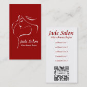 Sjabloon voor visitekaartje Hair Salon (Voorkant / Achterkant)