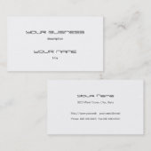 Sjabloon voor visitekaartje Handtekening UV Matte (Voorkant / Achterkant)