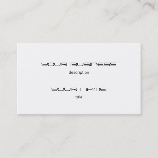 Sjabloon voor visitekaartje Handtekening UV Matte (Voorkant)