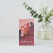 Sjabloon voor visitekaartje Jazz Band (Staand voorkant)