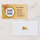 Sjabloon voor visitekaartje Mexicaans restaurant (Voorkant / Achterkant)