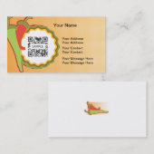 Sjabloon voor visitekaartje Mexicaans restaurant (Voorkant / Achterkant)