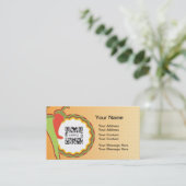 Sjabloon voor visitekaartje Mexicaans restaurant (Staand voorkant)