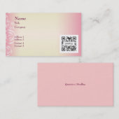 Sjabloon voor visitekaartje Roze Rose (Voorkant / Achterkant)