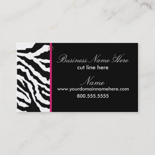 Sjabloon voor visitekaartje **Vet (Voorkant)