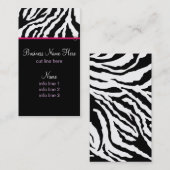 Sjabloon voor visitekaartje **Vet zebra afdrukken (Voorkant / Achterkant)