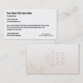 Sjabloon voor visitekaartje voor Boekpromoties (Voorkant / Achterkant)