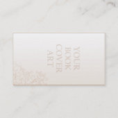 Sjabloon voor visitekaartje voor Boekpromoties (Achterkant)