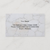 Sjabloon voor visitekaartje voor gesteente (Achterkant)