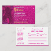 Sjabloon voor visitekaartje voor Hair Braiding Loc Afsprakenkaartje (Voorkant / Achterkant)