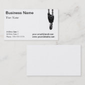 Sjabloon voor visitekaartje voor kraanhaak (Voorkant / Achterkant)