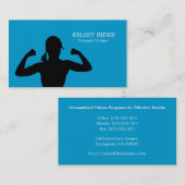 Sjabloon voor visitekaartje voor persoonlijke fitn (Voorkant / Achterkant)