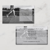 Sjabloon voor visitekaartje voor persoonlijke fitn (Voorkant / Achterkant)