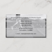 Sjabloon voor visitekaartje voor persoonlijke fitn (Achterkant)