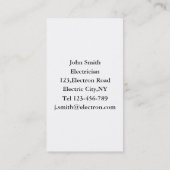 Sjabloon voor visitekaartje voor switch (Achterkant)