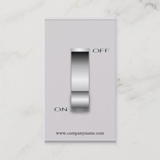 Sjabloon voor visitekaartje voor switch (Voorkant)