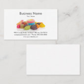 Sjabloon voor visitekaartje voor zoete winkels (Voorkant / Achterkant)