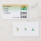 Sjabloon voor visitekaartje Yoga (Voorkant / Achterkant)