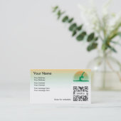 Sjabloon voor visitekaartje Yoga (Staand voorkant)