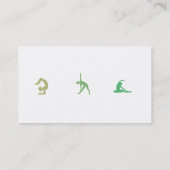 Sjabloon voor visitekaartje Yoga (Achterkant)