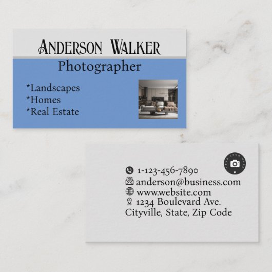  sjabloon voor visitekaartjes (Voorkant / Achterkant)