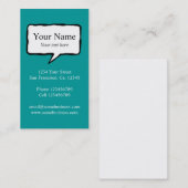 Sjabloon voor visitekaartjes (Voorkant / Achterkant)