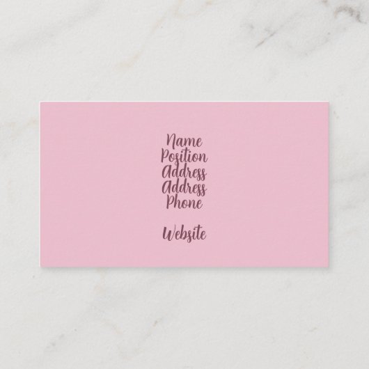 Sjabloon voor visitekaartjes (Achterkant)