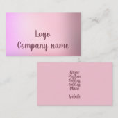 Sjabloon voor visitekaartjes (Voorkant / Achterkant)