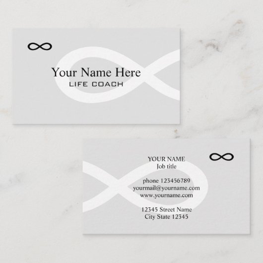 Sjabloon voor visitekaartjes (Voorkant / Achterkant)