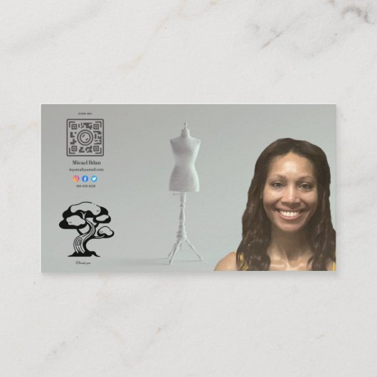 Sjabloon voor visitekaartjes (Achterkant)