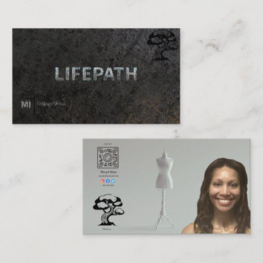 Sjabloon voor visitekaartjes (Voorkant / Achterkant)