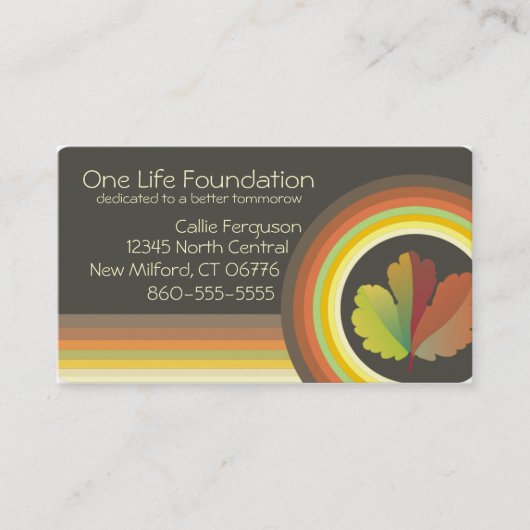 Sjabloon voor visitekaartjes 10 (Voorkant)