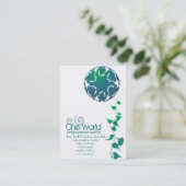 Sjabloon voor visitekaartjes 19 (Staand voorkant)