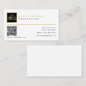 Sjabloon voor visitekaartjes Aangepaste QR-code vo (Voorkant / Achterkant)