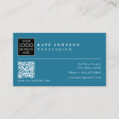 Sjabloon voor visitekaartjes Aangepaste QR-code vo (Voorkant)