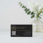 Sjabloon voor visitekaartjes Aangepaste QR-code vo (Staand voorkant)