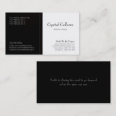 Sjabloon voor visitekaartjes - donker - profession (Voorkant / Achterkant)