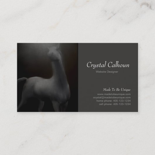 Sjabloon voor visitekaartjes - donker schilderen v (Voorkant)