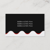 Sjabloon voor visitekaartjes **funky Waves (Achterkant)