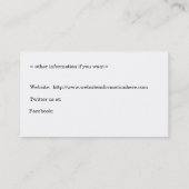 Sjabloon voor visitekaartjes in Argyle (Achterkant)