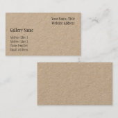 Sjabloon voor visitekaartjes (Kraft Finish) (Voorkant / Achterkant)