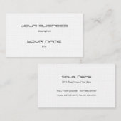 Sjabloon voor visitekaartjes Luxe Executive Linen (Voorkant / Achterkant)