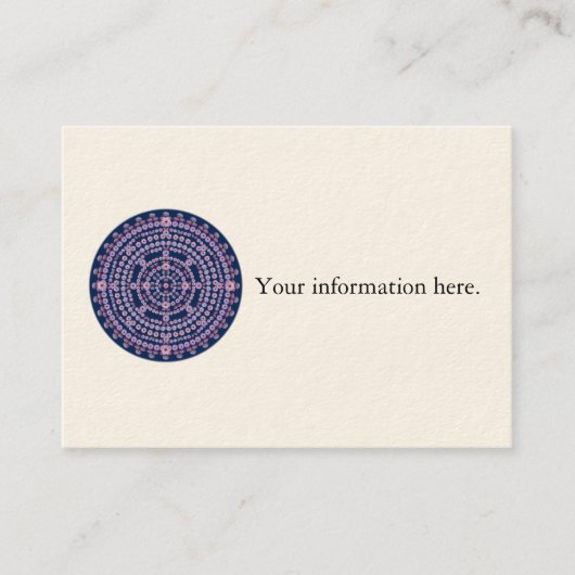 Sjabloon voor visitekaartjes met Nightblooming Man (Voorkant)